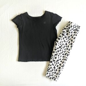 children's place black & white matching outfit set 18 months baby girl